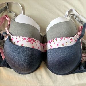 4-Pack Lined Bras - Size 38D